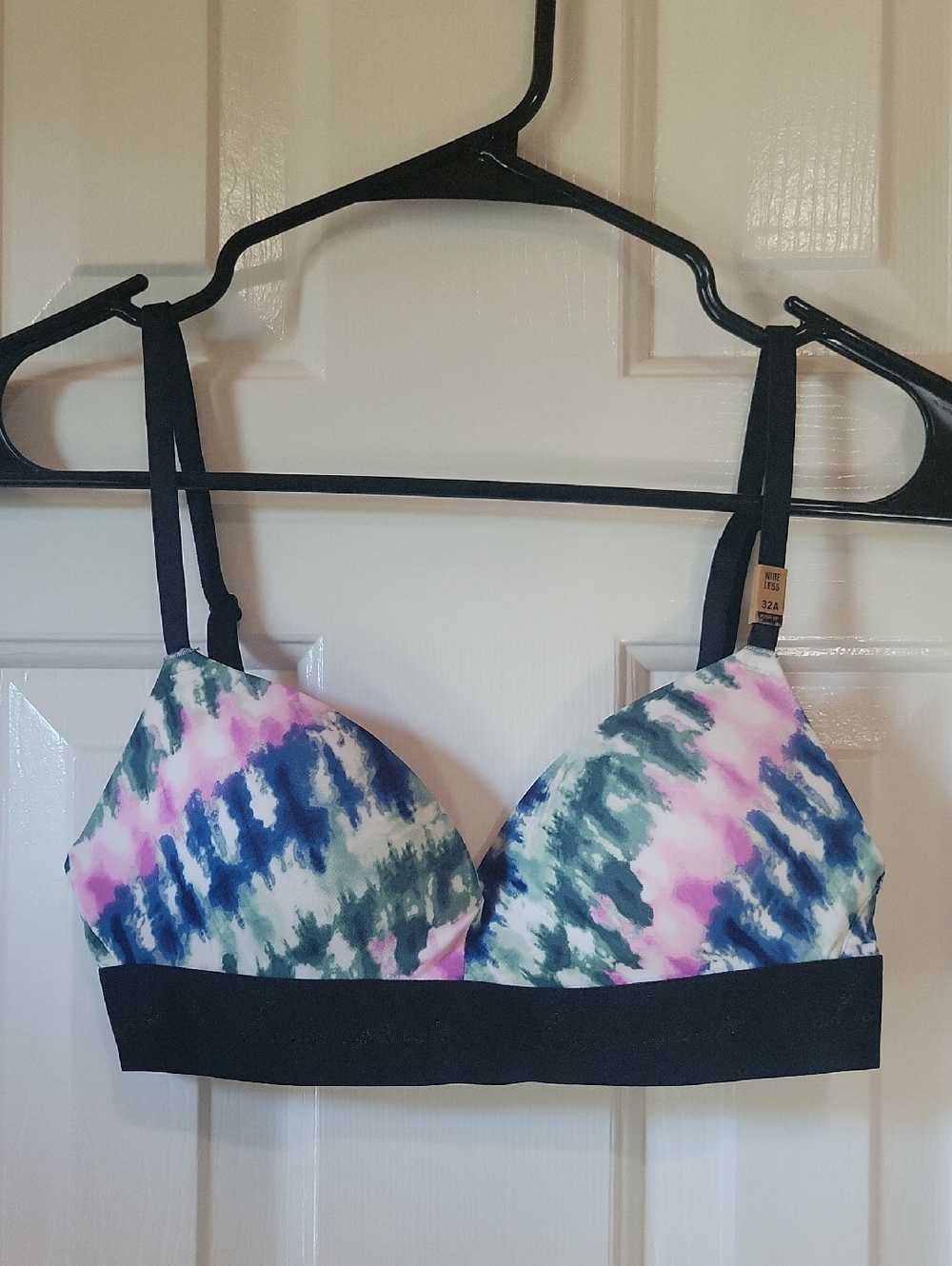 PINK Victoria's Secret Tie-Dye Bralette with Black Band NWT